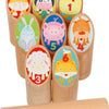 Goki Wooden Viking Game Animaux en sac en coton