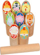 Goki Wooden Viking Game Animaux en sac en coton