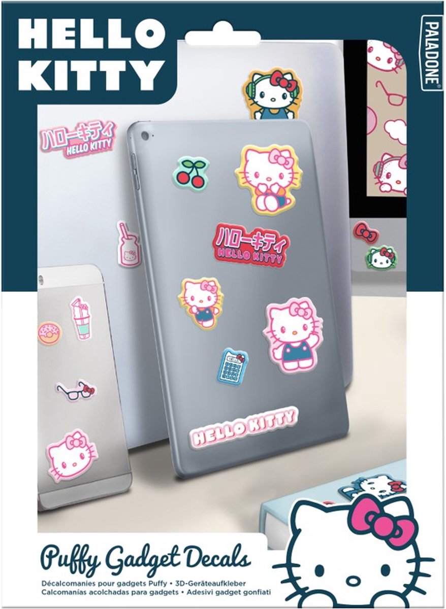 Paladone hello kitty - ensemble d'autocollants gadget gonflés
