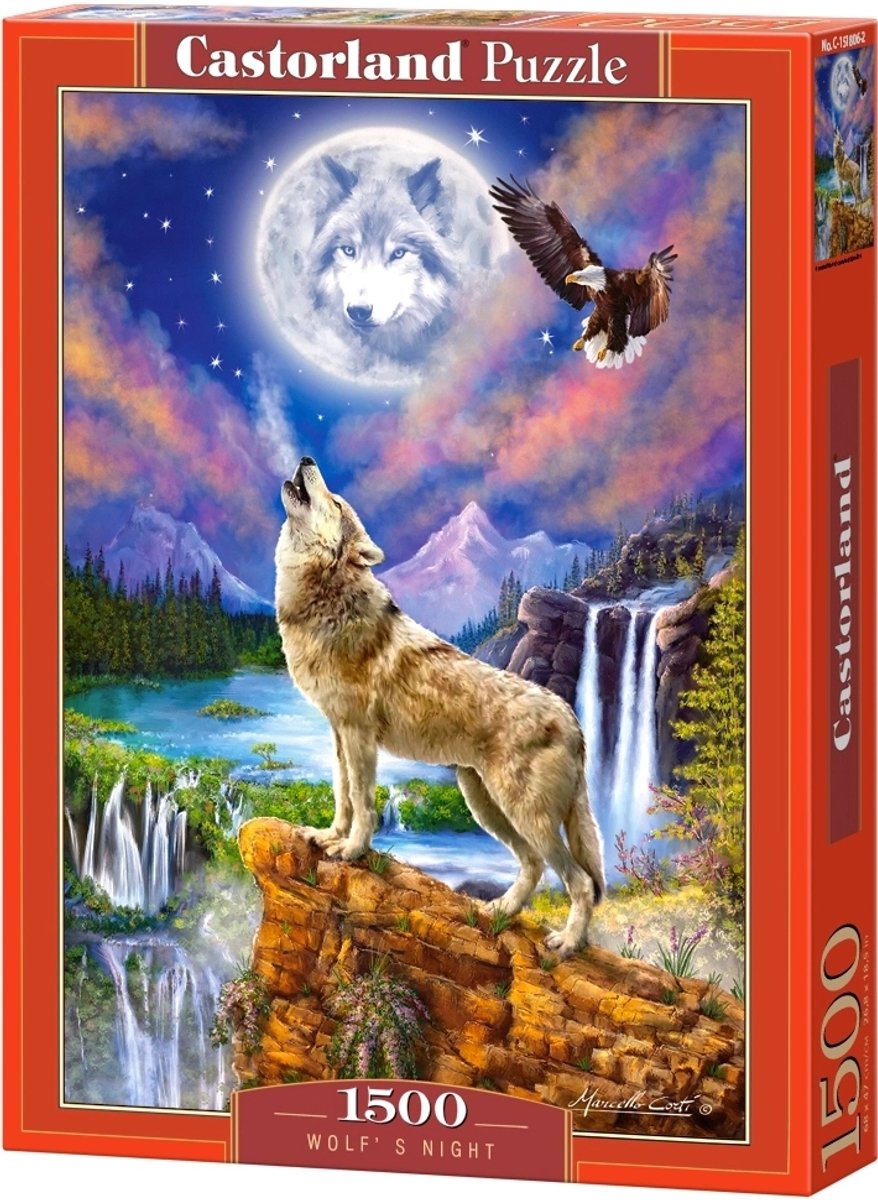 Castorland La Nuit du Loup – Puzzle – 1 500 pièces – Finition satinée – Ajustement parfait – Qualité européenne