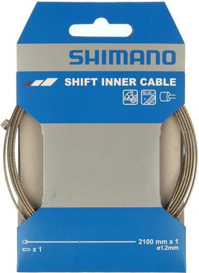 Câble intérieur de changement de vitesse en acier inoxydable Shimano 1,2 mm x 2100 mm