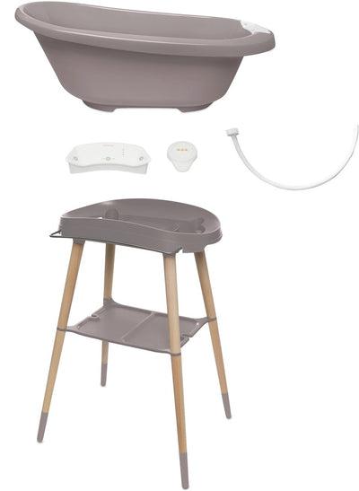 Bébé-jou coffret de bain bébé édition basic sense marron craie