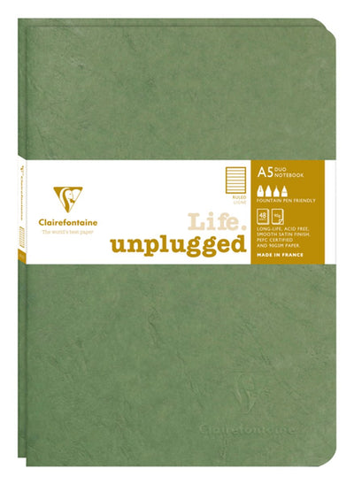 Clairefontaine cahier a5 ligne 96 pages 90gr sceau vert de 2 pièces