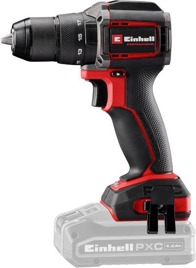 Perceuse-visseuse à percussion professionnelle sans fil Einhell tp-cd 18 50-c li-i bl solo - power x-change - 18 v li-ion - modèle compact - 50 nm - moteur brushless - excl. batterie et chargeur