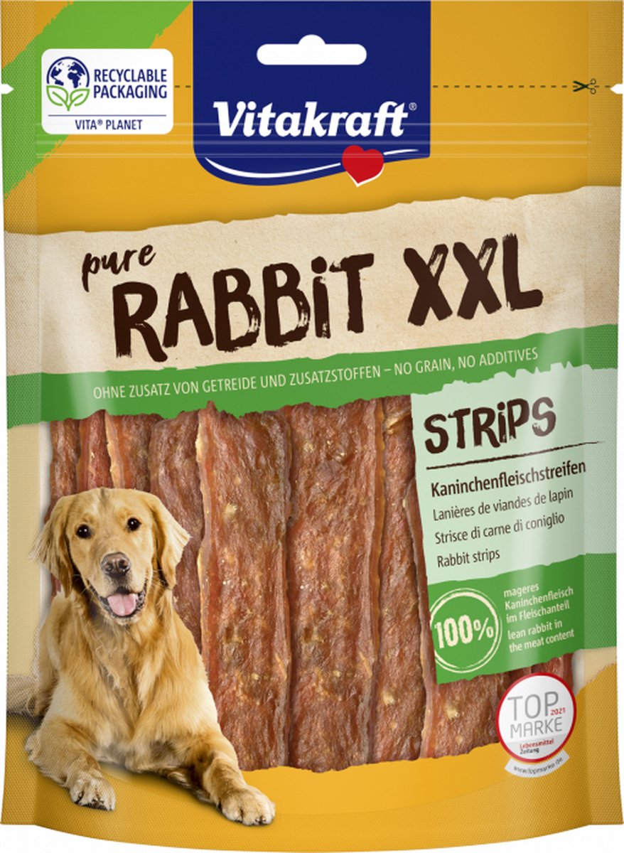 Vitakraft lapin xxl filet bandes chien - snack pour chien - 250 grammes