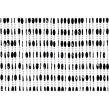 Wicotex rideau anti-mouches charlotte 90x220cm noir - afbeelding 1