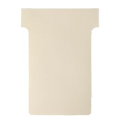 Cartes à insérer en T pour planification carton 170g m2 60x15x85x48,5mm beige