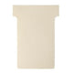 Cartes à insérer en T pour planification carton 170g m2 60x15x85x48,5mm beige