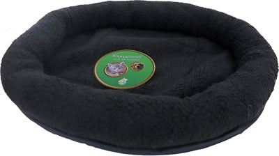Panier imitation laine de mouton noir