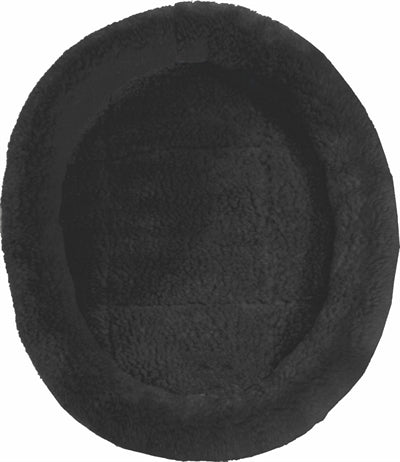 Panier imitation laine de mouton noir