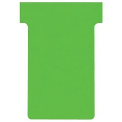 Cartes à insérer en T carton 170g m2 60x15x85x48,5mm vert