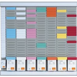 Set de planification compact nobo 48x48x1,5cm gris