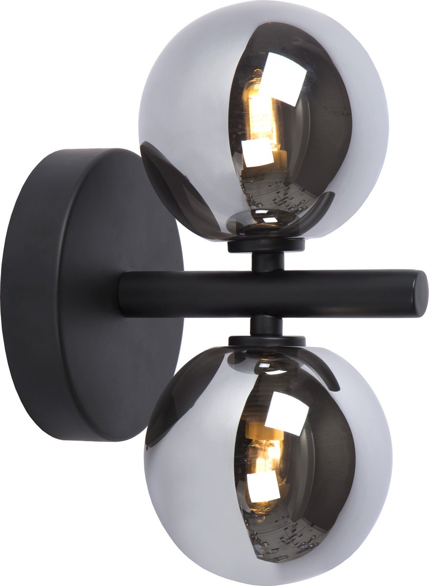 Lucide tycho - applique - 2xg9 - noir