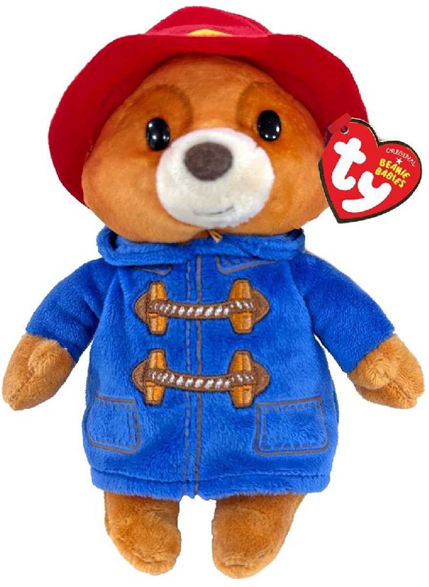 Figurine de film en peluche Ty Teddy Bear Paddington de 15 cm.