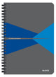 Carnet de bureau Leitz a5 ligné - avec couverture pp - papier 80 grammes - bleu