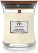 Mini bougie bougie parfumée Woodwick - noix de coco des îles - 20 heures de combustion - 85gr - 8 cm ø 7 cm