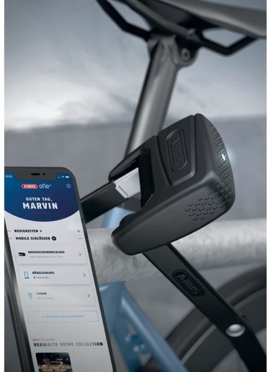 Abus bordo smartx 6000a 120 sh antivol pliable incl. support et télécommande
