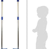 Petit pied en métal étouffés bleu réglable, 145 cm