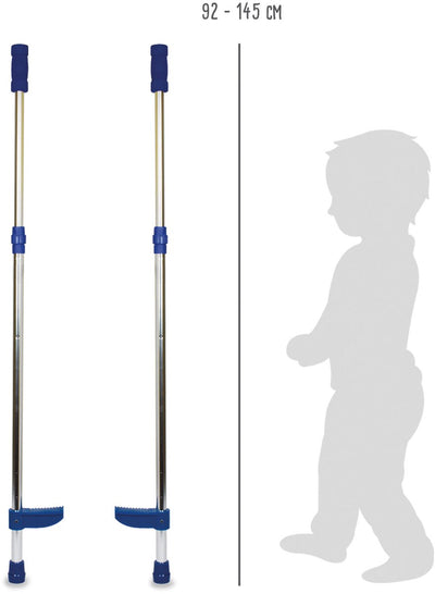 Petit pied en métal étouffés bleu réglable, 145 cm