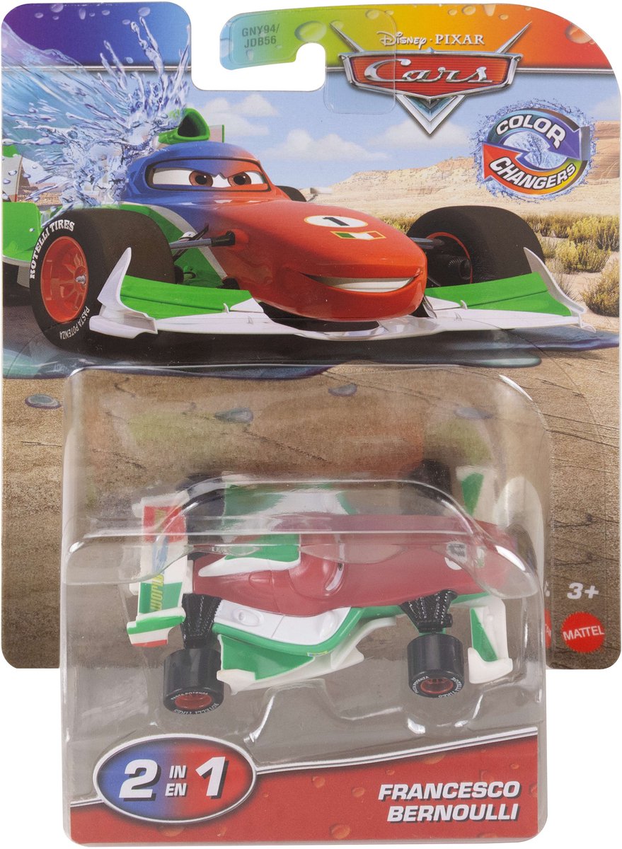 Voitures Disney Pixar, voiture à changement de couleur, Francesco Bernoulli