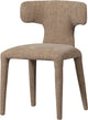 Chaise de salle à manger permis Woood - tissu tissé - beige sable - 78x52x53 cm