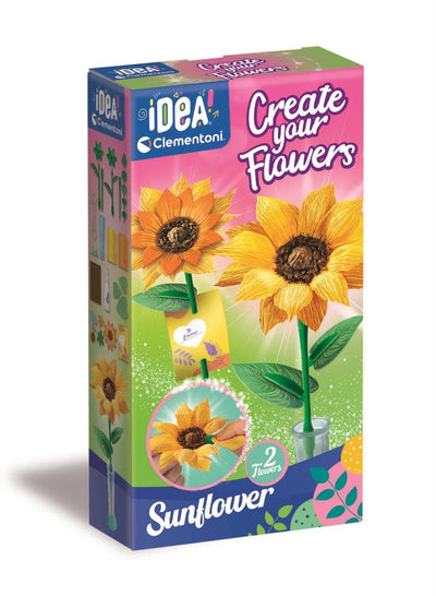Idée Clementoni faites vos propres fleurs - tournesol