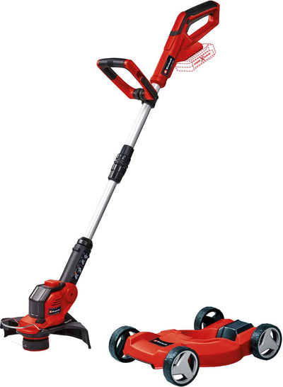 Coupe-herbe à batterie Einhell ge-ct 18 28 li tc solo - power x-change - 18 v li-ion - incl. chariot de coupe - diamètre de coupe : 28 cm - incl. bobine de fil - excl. batterie et chargeur