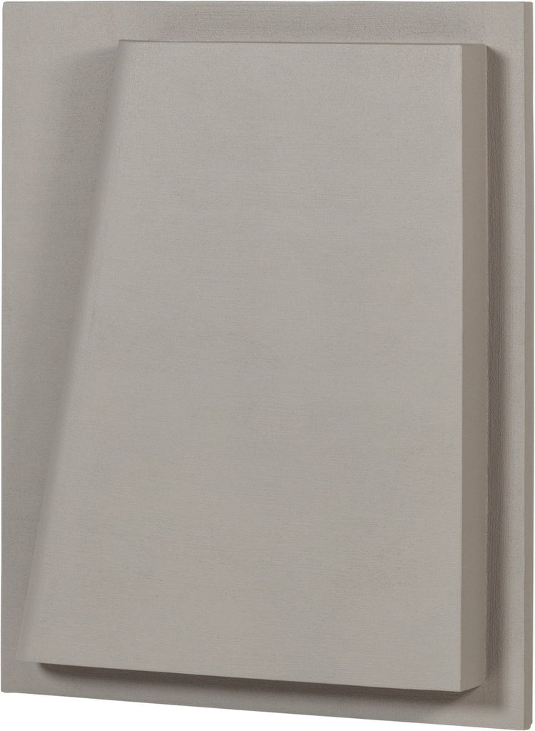 Déco murale Woood numa - aspect béton - gris - 122x92x12