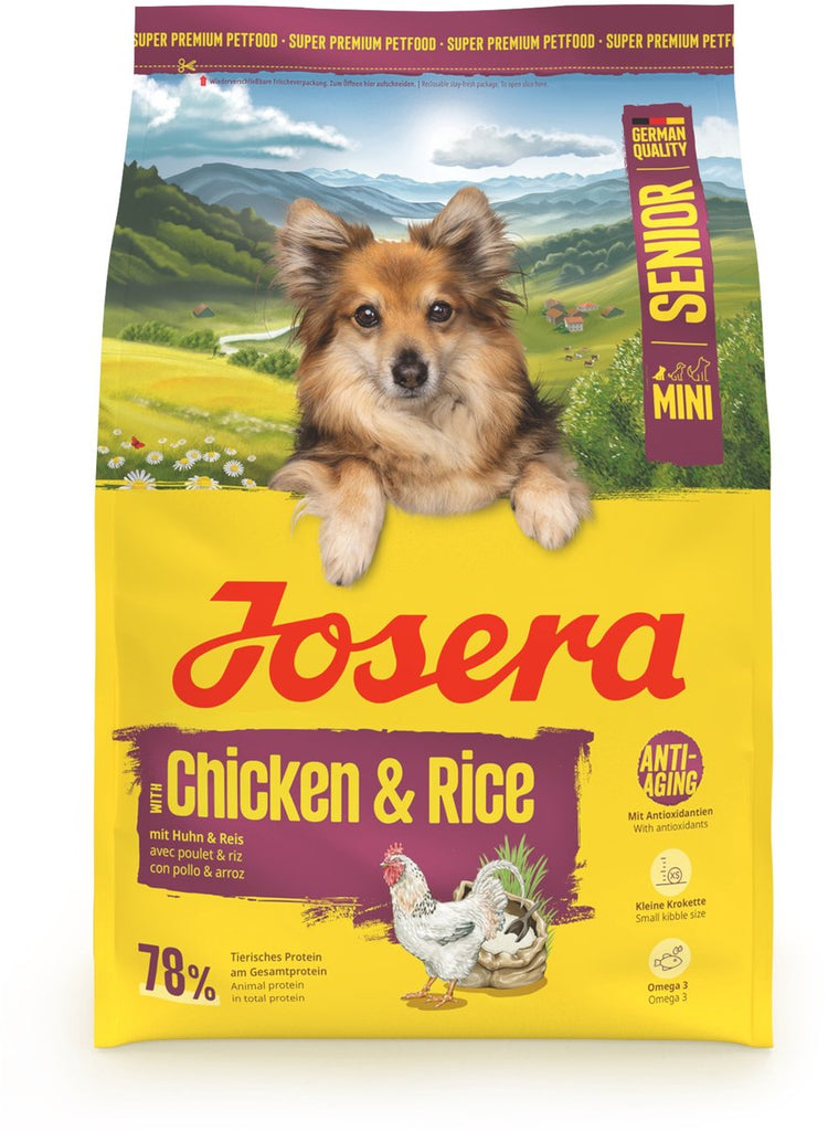 Riz au poulet Josera - nourriture pour chien - mini senior - 3 kg