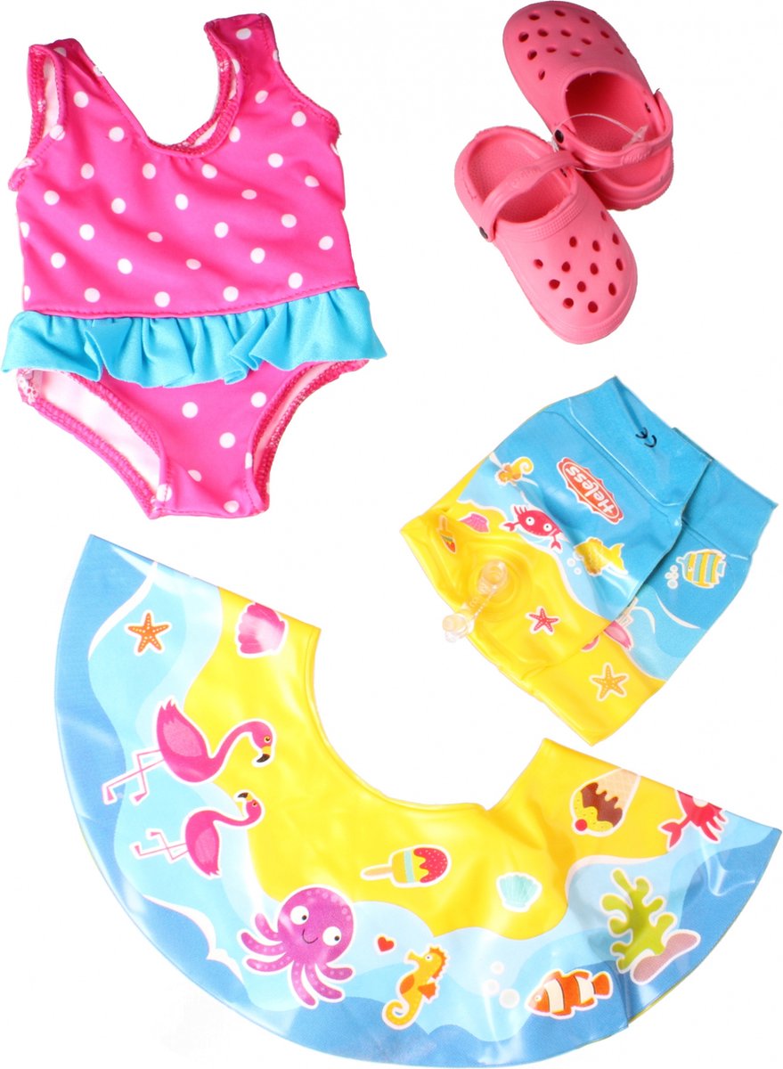 Ensemble de natation de poupée Heless, 35-45 cm