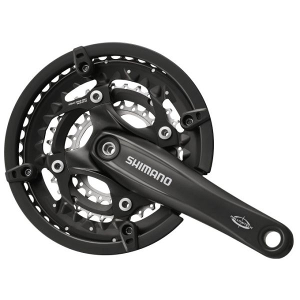 Shimano Crankset 3 x 10 Speed ​​Trekking FC-T521 avec 175 mm Crankarm 44-32-24t Octalink Black