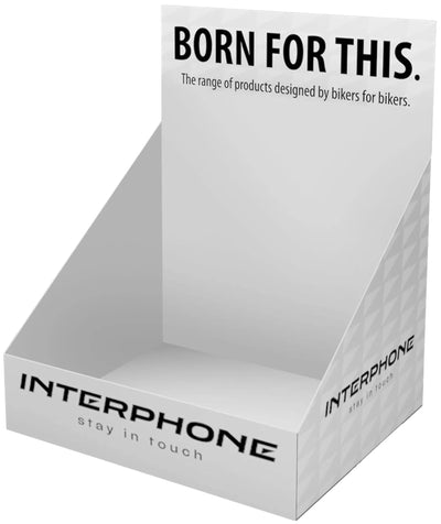 Présentoir de vente d'interphone présentoir en carton com.sys