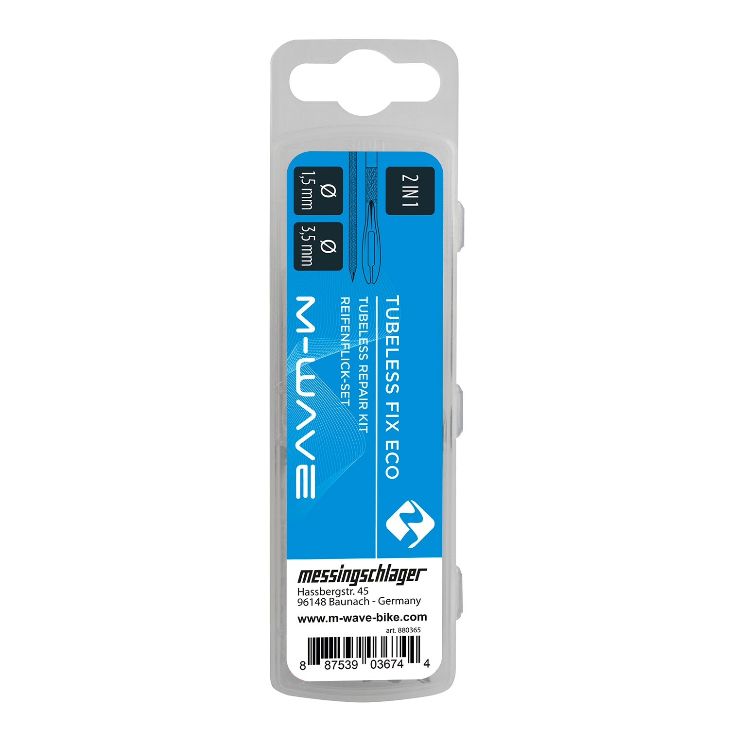 Kit de réparation M-wave tubeless fix eco
