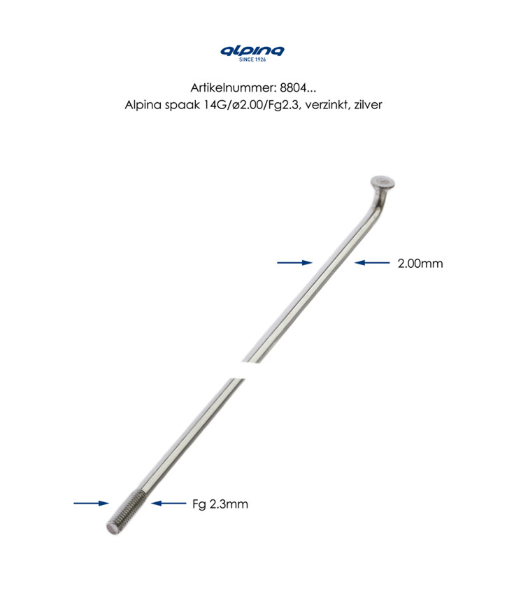 Alpina Spaken 14-282 Zinc, par 144