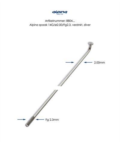 Alpina Spaken 14-303 Zinc, par 144