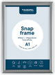 Cadre à clic Europel – cadre pour affiches – a1 – 59,4 x 84 cm – 25 mm – aluminium – argent