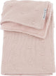 Couverture de berceau en peluche Meyco baby mini noeuds - rose tendre - 75x100cm - 2,0 tog