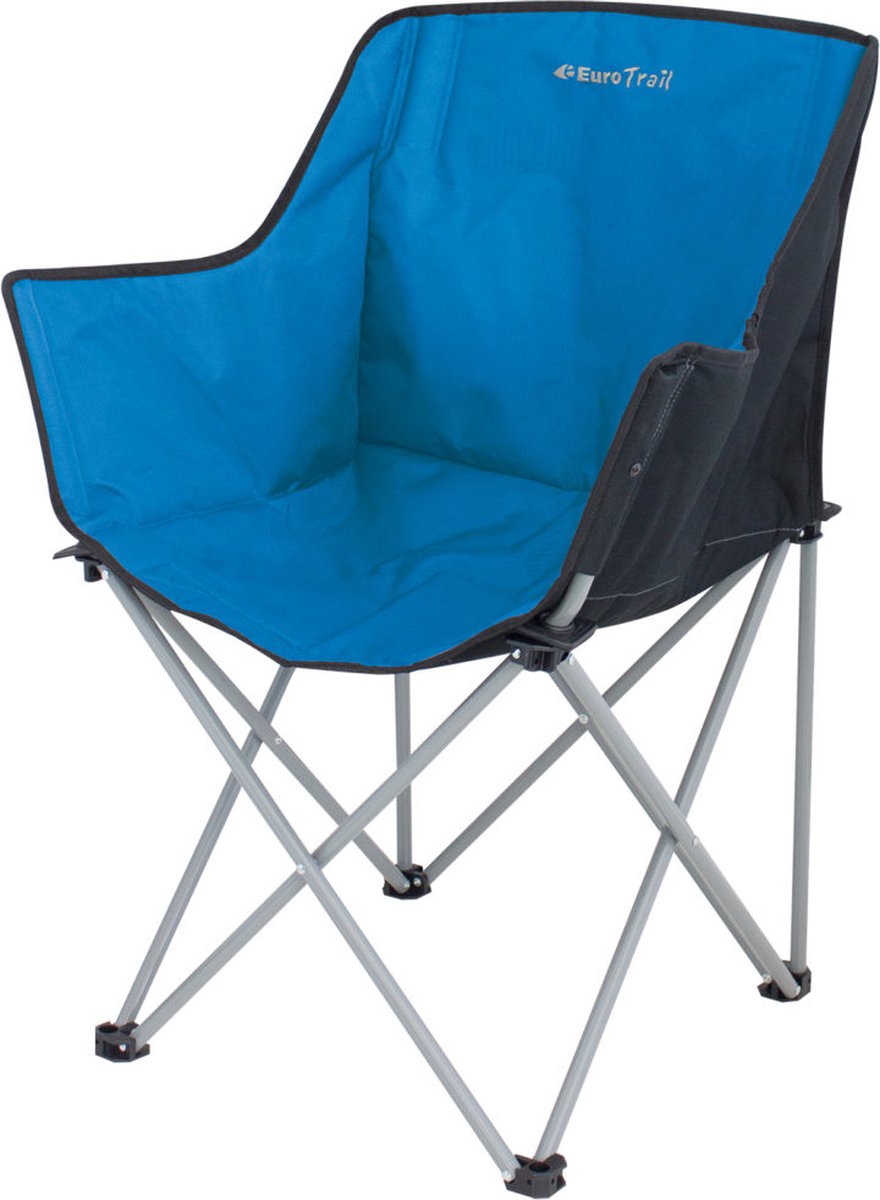 Chaise de camping Eurotrail kampala - dream bleu noir