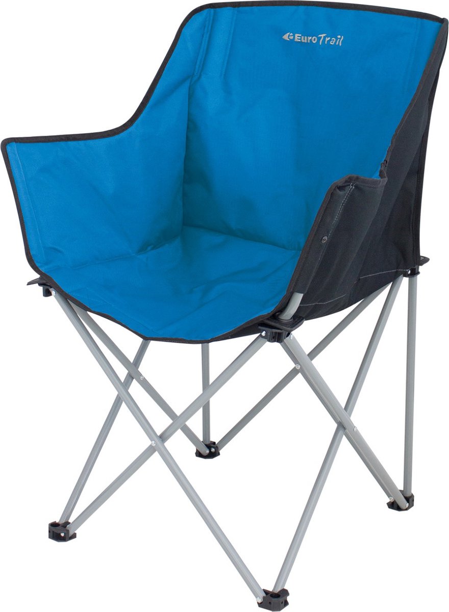 Chaise de camping Eurotrail kampala - noir azur