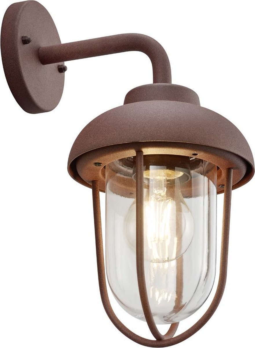 Trio duero - applique - couleur rouille - excl. 1x e27 4 w - - éclairage extérieur - ip44