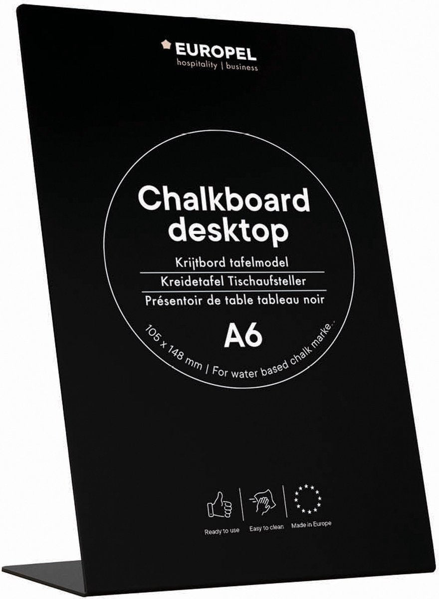 Tableau européen – forme L – modèle de table – A6 – noir – bois