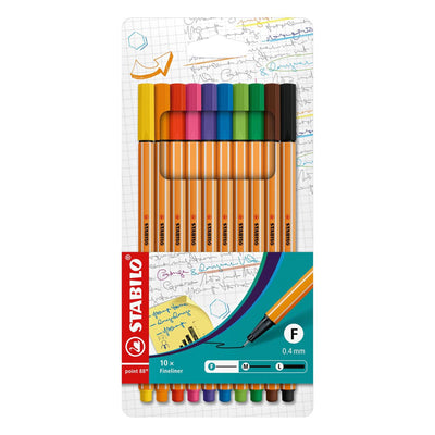 STABILO POINT 88 FINELLER SET avec 10 pièces
