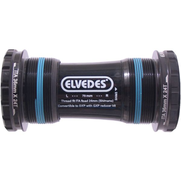 Boîtier de pédalier Elvedes BSA IB30 filetage italien 24 mm