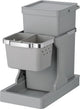 Eko Waste Bin 20 + 4L Grey Deco Built -in