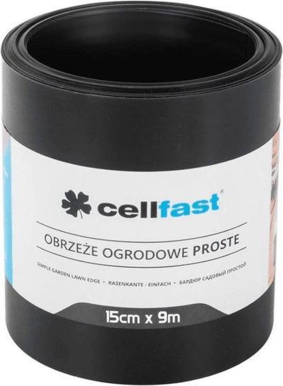 Cellfast - bordure de jardin droite 15cm x 9m - noir