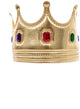 Petites aventures - couronne de roi dorée - couronne en tissu doux - taille unique