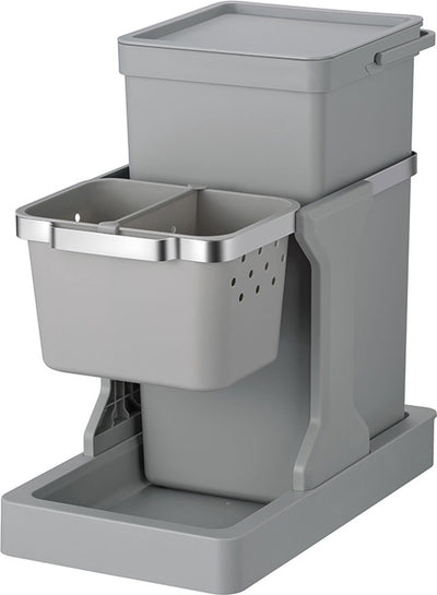 Eko Waste Bin 20 + 4L Grey Deco Built -in