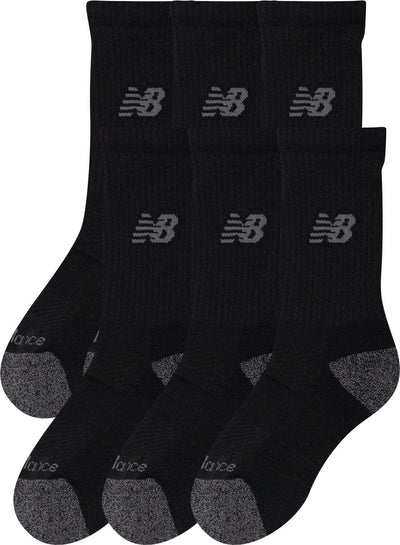 New balance active Crew chaussettes 3 pack chaussettes de sport unisexes - noir