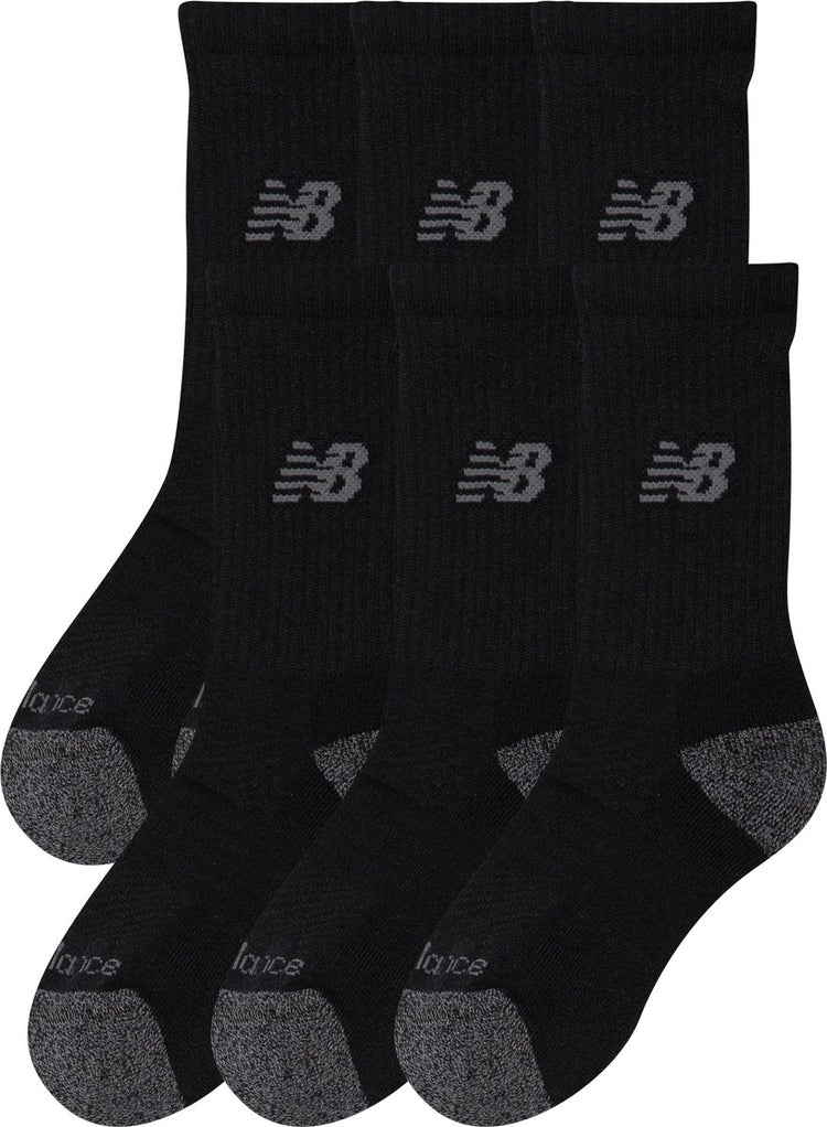 New balance active Crew chaussettes 3 pack chaussettes de sport unisexes - noir