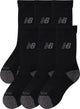New balance active Crew chaussettes 3 pack chaussettes de sport unisexes - noir